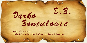 Darko Bontulović vizit kartica